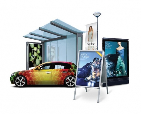 large format graphics latex indoor outdoor applications, eco solvent, vinyl, signage, canvas, banner, wallpaper, exhibitions, retail displays