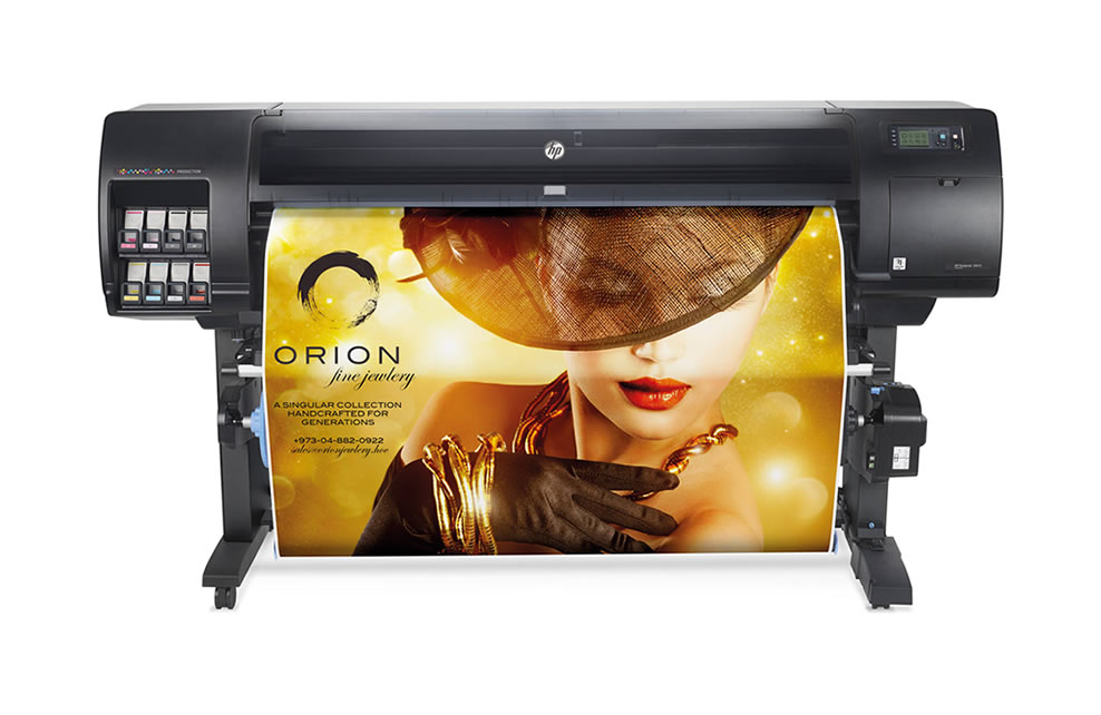 HP Designjet Z6810, large wide format indoor print applications, vinyl, canvas, banner, wallpaper, signage, photography, fine art