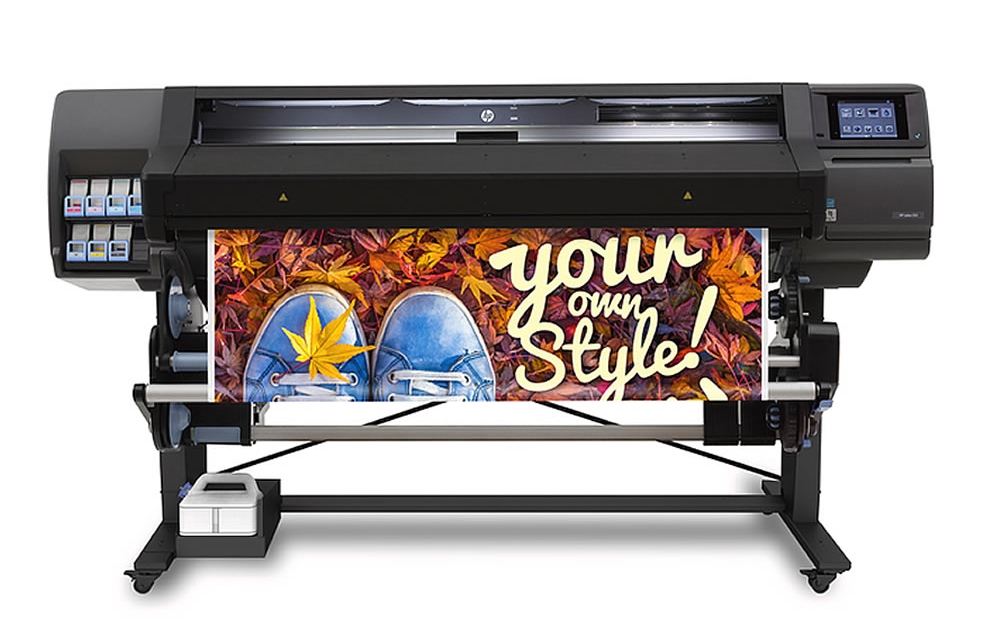 HP Latex L560, 64”inch, large wide format latex printer cutter, outdoor print applications, vinyl, signage, solvent printer, banner, wallpaper, canvas