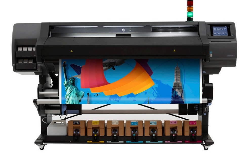 HP Latex L570, 64”inch, large wide format latex printer cutter, outdoor print applications, vinyl, signage, solvent printer, banner, wallpaper, canvas