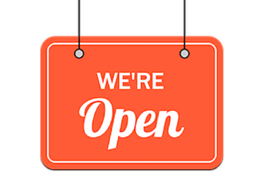 We're Open