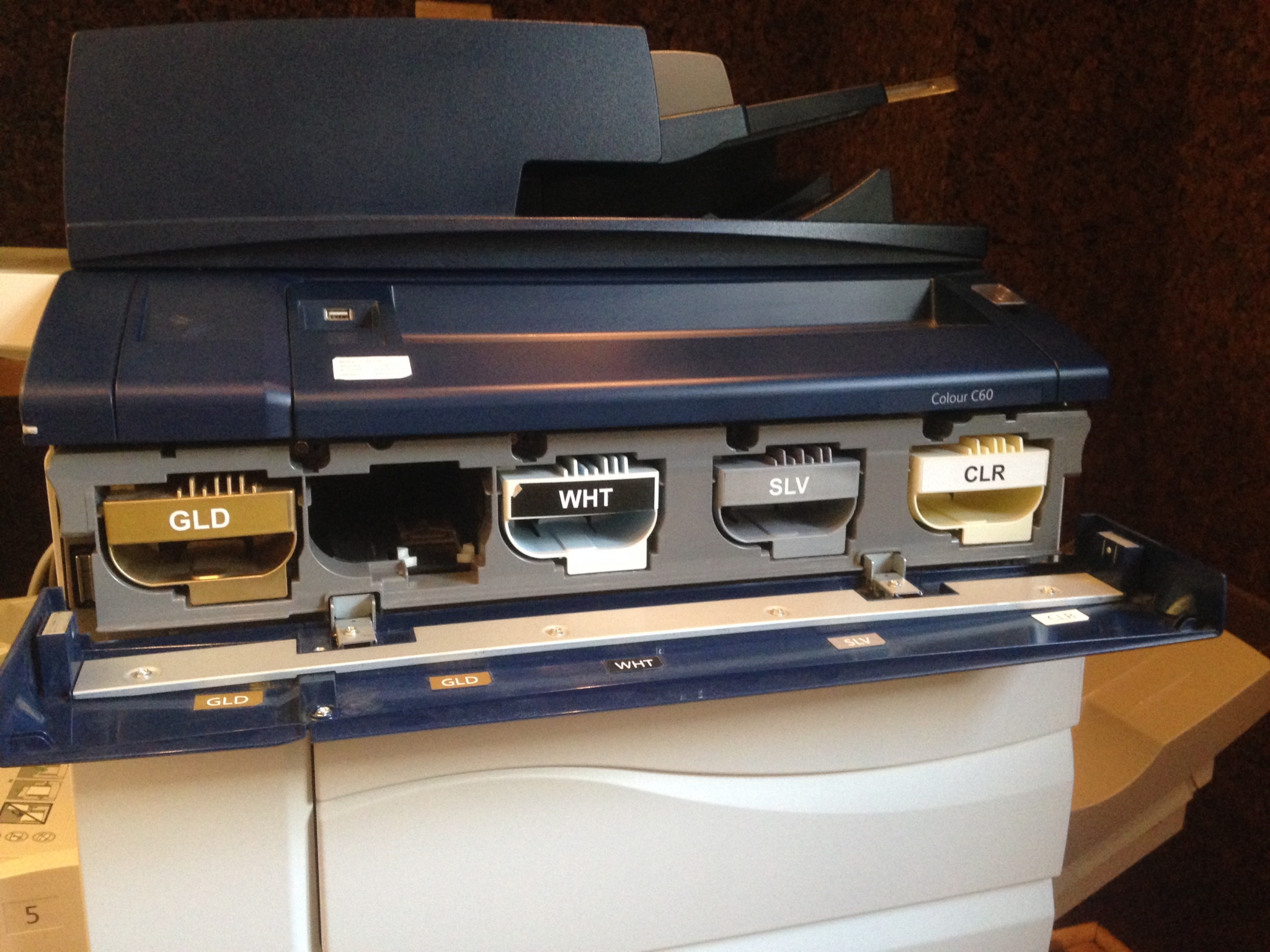 Xerox Print in Metallic Colours Gold & Silver