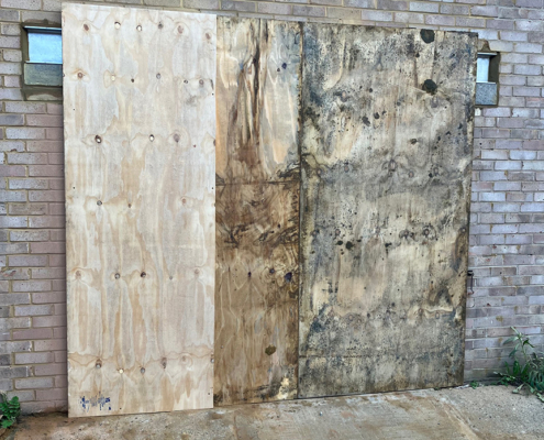 Boarded Up Door