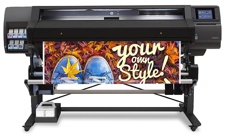 HP Latex L560, 64”inch, large wide format latex printer cutter, outdoor print applications, vinyl, signage, solvent printer, banner, wallpaper, canvas