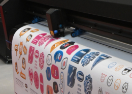 Summa S1 D160 sample stickers for cutting