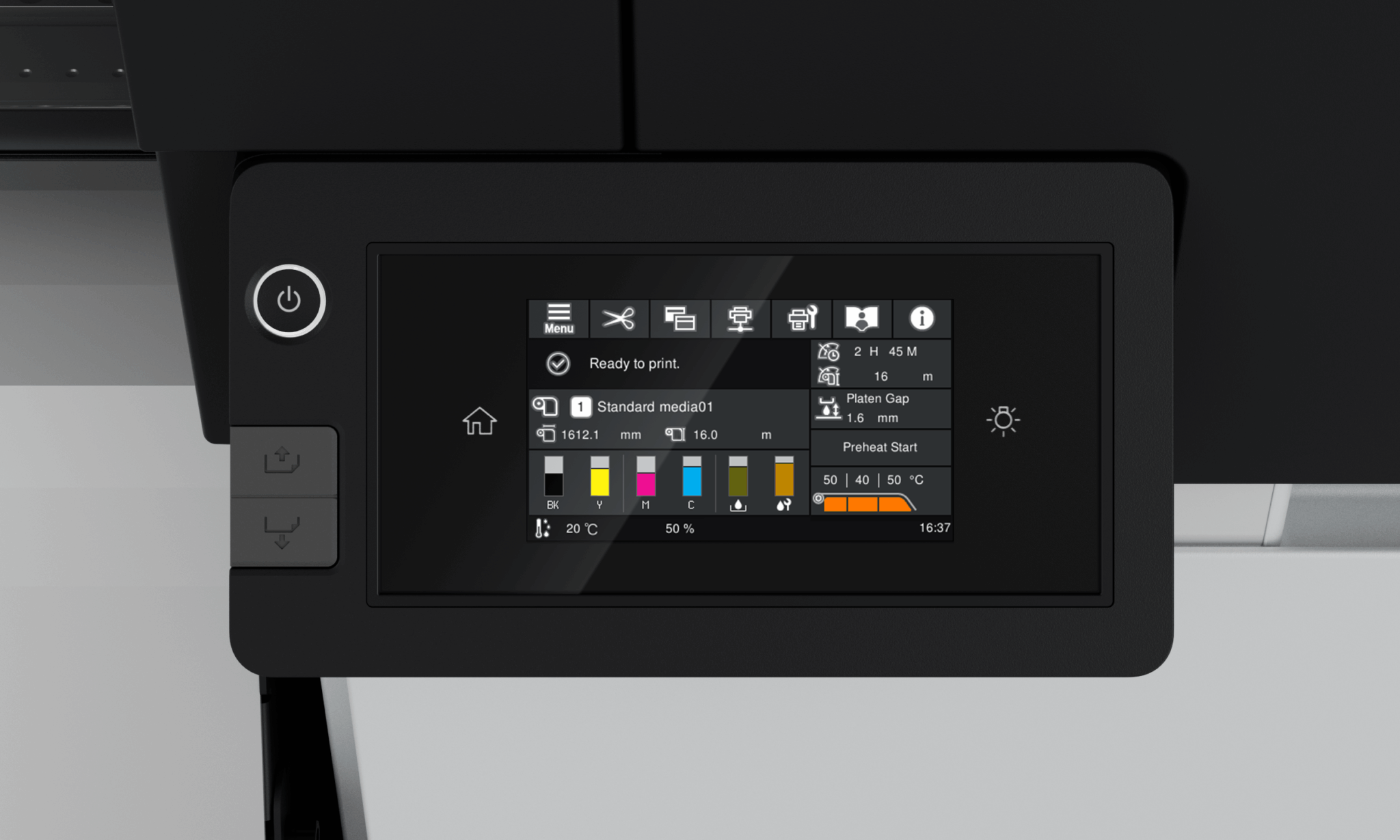 Epson SC S7100 Control panel