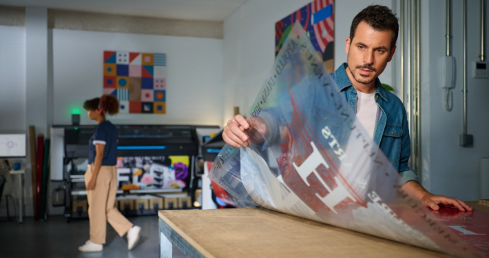 HP Latex R530 clear print